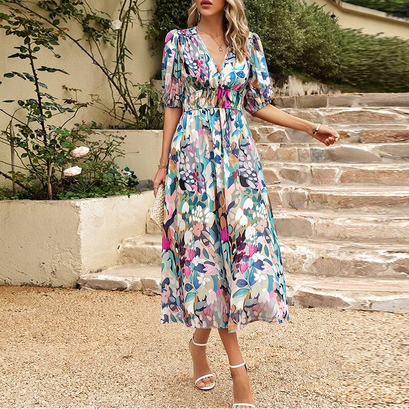 Aurora – Elegant Midi Summer Dress For Women 3