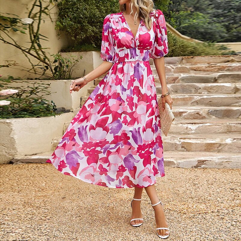 Aurora – Elegant Midi Summer Dress For Women 4