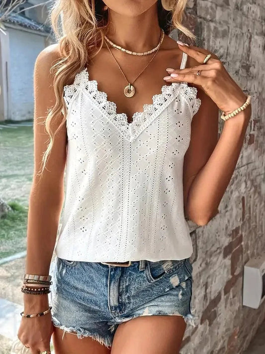 Clara - Elegant Eyelet Top For Women 1