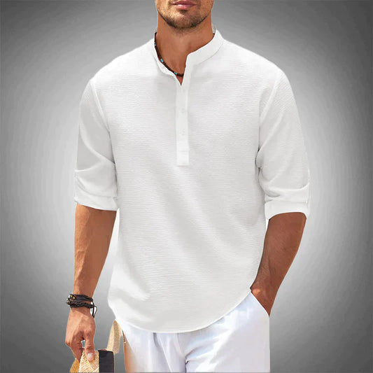 Samuel - Stylish Henley Shirt For Men 1