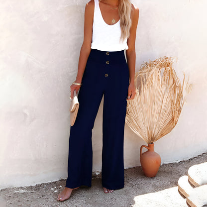 Nora – Women’s Pants with Smocked Waist