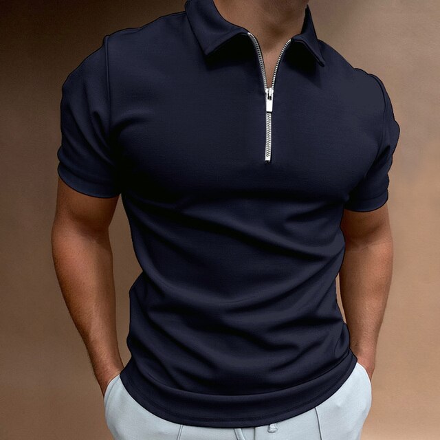 Variant image for William - Stylish Zip Polo Shirt For Men-6