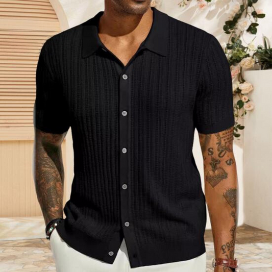 Jackson - Elegant Knit Shirt For Men 1